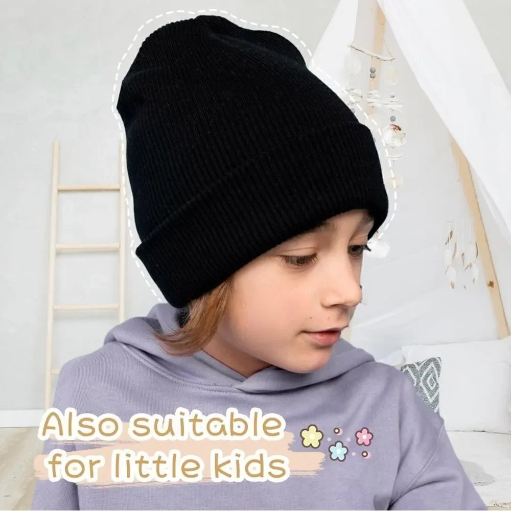 🤯5/$25🤯 Toddler Winter Knit Beanie In Dark Orange NWT